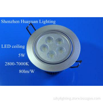 LED Ceiling Light 5W AC100V-240V 3000K-6500K